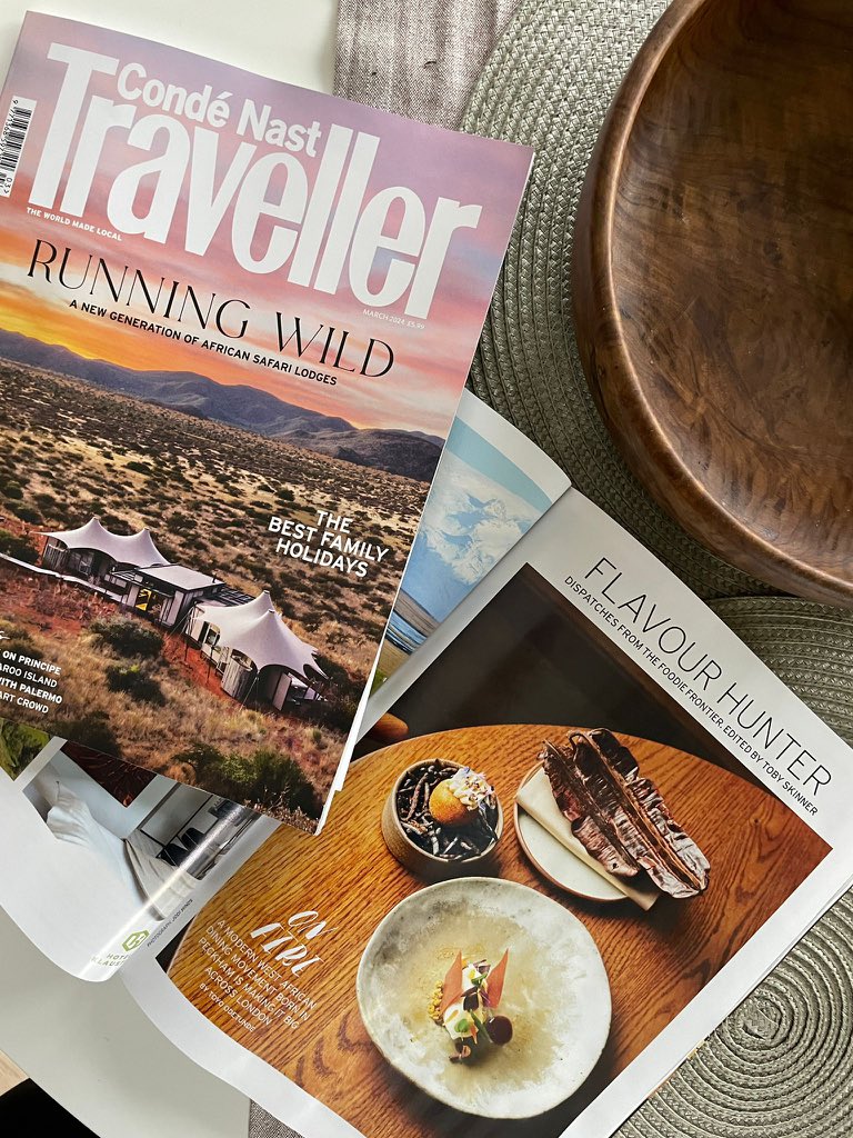 toyotastes's tweet photo. In the March issue of @cntraveller find my spread on the evolution of London’s West African dining scene. It means a lot to give this story such a beautiful home. I also interview Paloma Faith, and write about the reemergence of a lesser-known ancient West African script. https://t.co/J9j0kJHzcd