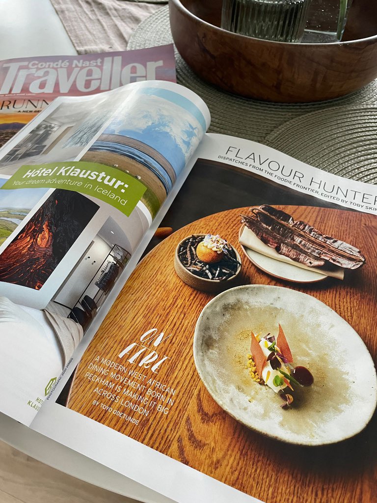 toyotastes's tweet photo. In the March issue of @cntraveller find my spread on the evolution of London’s West African dining scene. It means a lot to give this story such a beautiful home. I also interview Paloma Faith, and write about the reemergence of a lesser-known ancient West African script. https://t.co/J9j0kJHzcd
