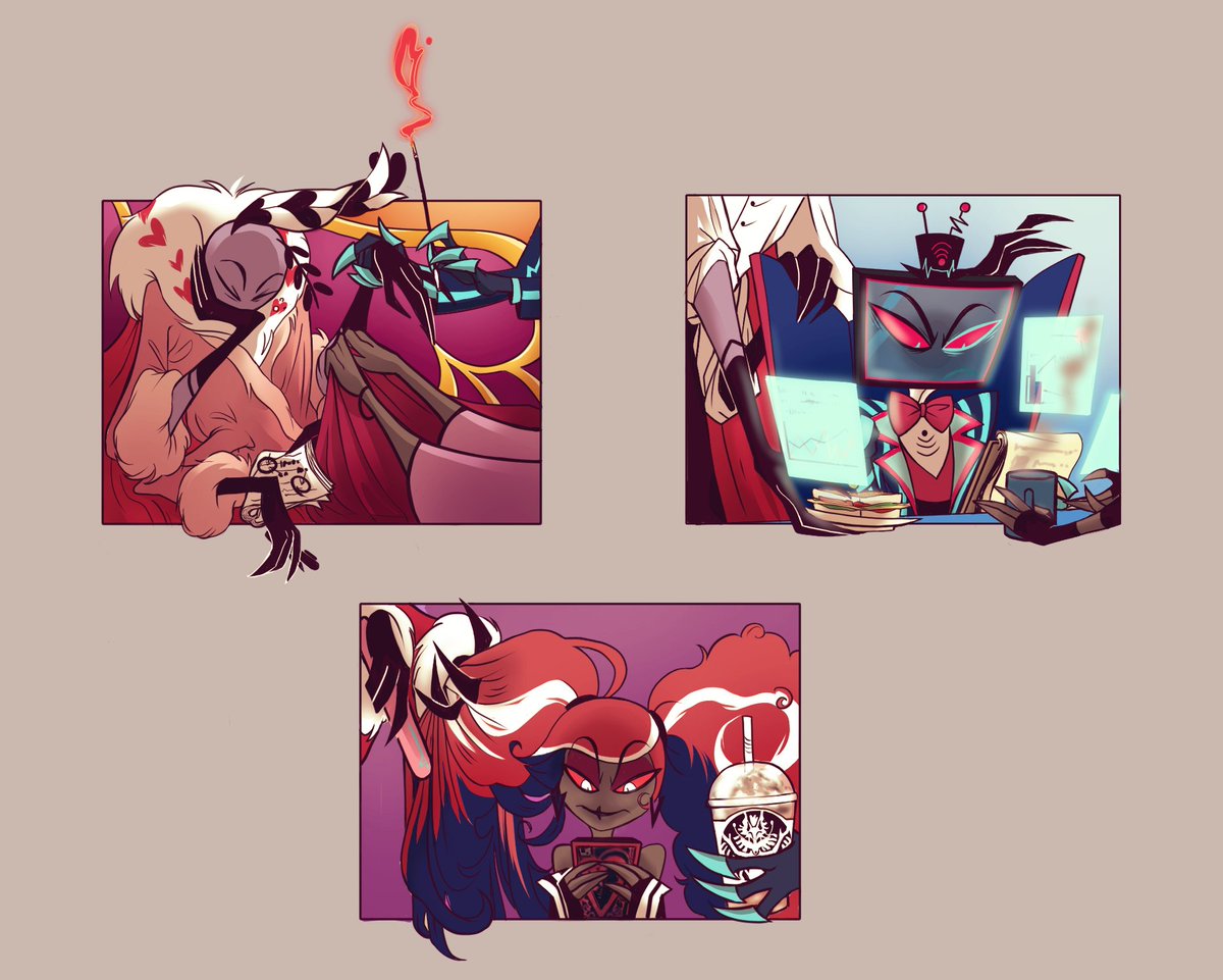 morbid_lizard's tweet photo. "If there's anything I've learned, 
it's that words are cheap, but actions,  
they speak the truth."  

#HazbinHotel #HazbinHotelFanart #HazbinHotelVees #HazbinHotelVox #HazbinHotelVelvette #HazbinHotelValentino #staticmoth #voxval https://t.co/9RZRn7M1Va