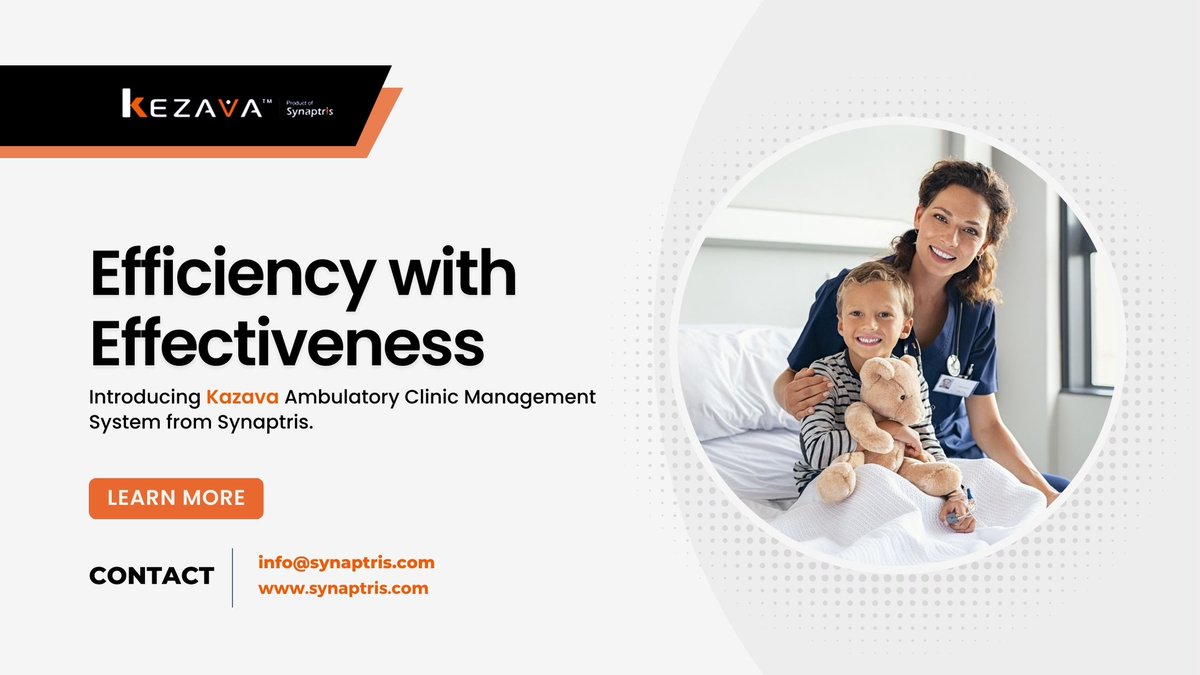 Kezava (@kezavacms) on Twitter photo Kazava CMS offers a unified user experience, empowering you to effectively manage provider, nursing staff, equipment, and room scheduling.
email us : info@synaptris.com
know more : synaptris.com
#ambulatory #softwaredevelopment #clinicmanagement Kazava CMS offers a unified user experience, empowering you to effectively manage provider, nursing staff, equipment, and room scheduling.
email us : info@synaptris.com
know more : synaptris.com
#ambulatory #softwaredevelopment #clinicmanagement