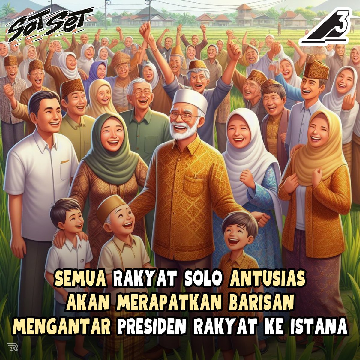 GAMAM3NANG's tweet photo. semua rakyat solo antusias akan merapatkan barisan mengantar Presiden Rakyat ke Istana @ganjarpranowo @mohmahfudmd #GPMMD3 #GanjarMahfud2024 #GanjarPresidenRakyat #GanjarMahfudM3nang https://t.co/ALloqEuyYS