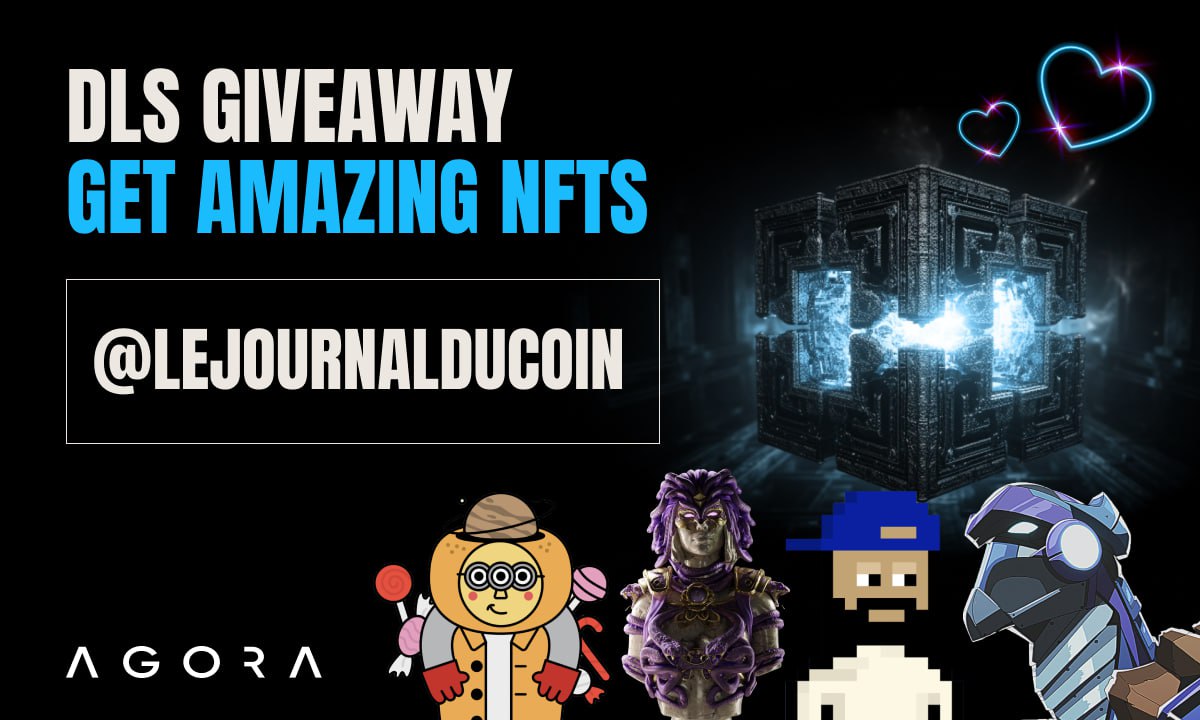 [🎁 GIVEAWAY 🎁] - <a href="/AgoraDex/">CROWN & ADOT Community | $CROWN</a> x <a href="/LeJournalDuCoin/">Journal du Coin</a>

Aujourd'hui, nous vous offrons la chance de gagner 5 Loot Boxes du projet AgoraDex 🥳

Retrouvez dans les Loot Boxes des NFT tels que <a href="/MocaverseNFT/">Mocaverse (old account)</a>, <a href="/Everai/">Everai</a>, <a href="/Nakamigos/">Nakamigos</a> ainsi que des tokens $APE, $BORG, etc. 💎

Pour participer :