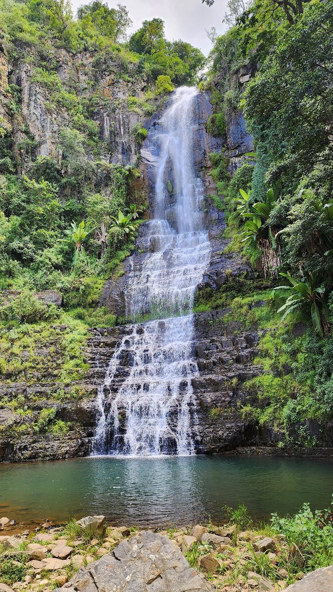 📍 Bridal Veil Falls, Chimanimani 

Entrance fee payable to Zimparks: $5 per person. 

You can swim in that pool too 😃

#TravelZimbabwe