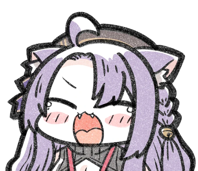 いろんな表情の二藍しぃあさんかいた #しぃあーと #いろんな表情のvtuberさん 