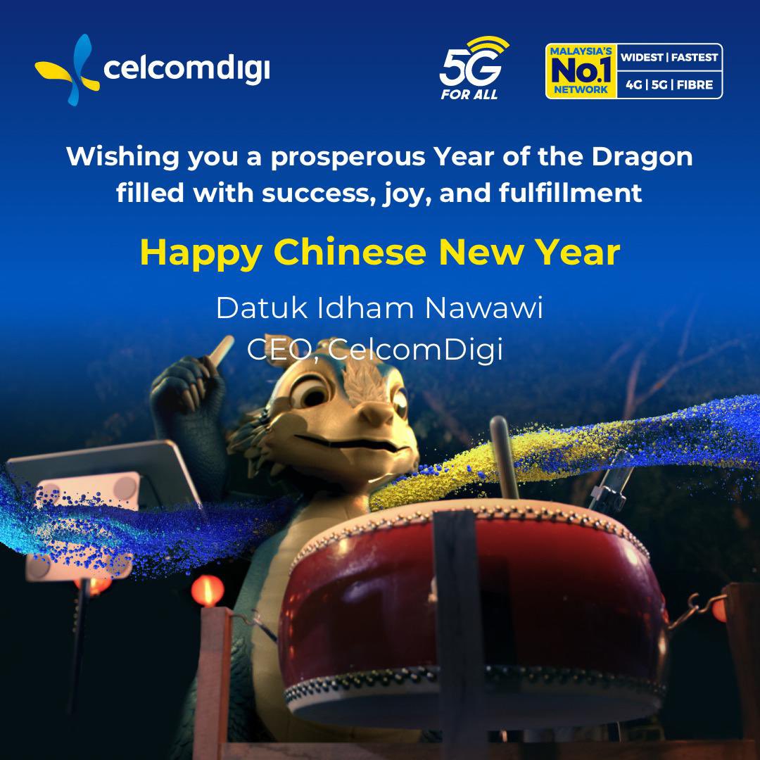 Wishing all Happy New Year to all <a href="/CelcomDigi/">CelcomDigi</a>’s customers celebrating the new lunar year!