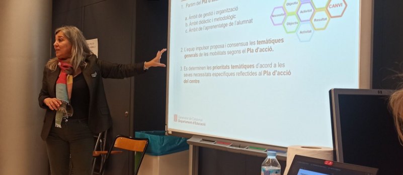 EscolaJOR's tweet photo. Sessió de formació pels beneficiaris del projecte Erasmus CETE+2023. Dinàmiques per practicar, compartir i debatre la gestió inicial dels projectes, la coordinació dels equips, la gestió i revisió dels plans de treball i la recerca de socis. #CETE+23 #EMAILC #jobshadowing https://t.co/ffhuZ47eDq