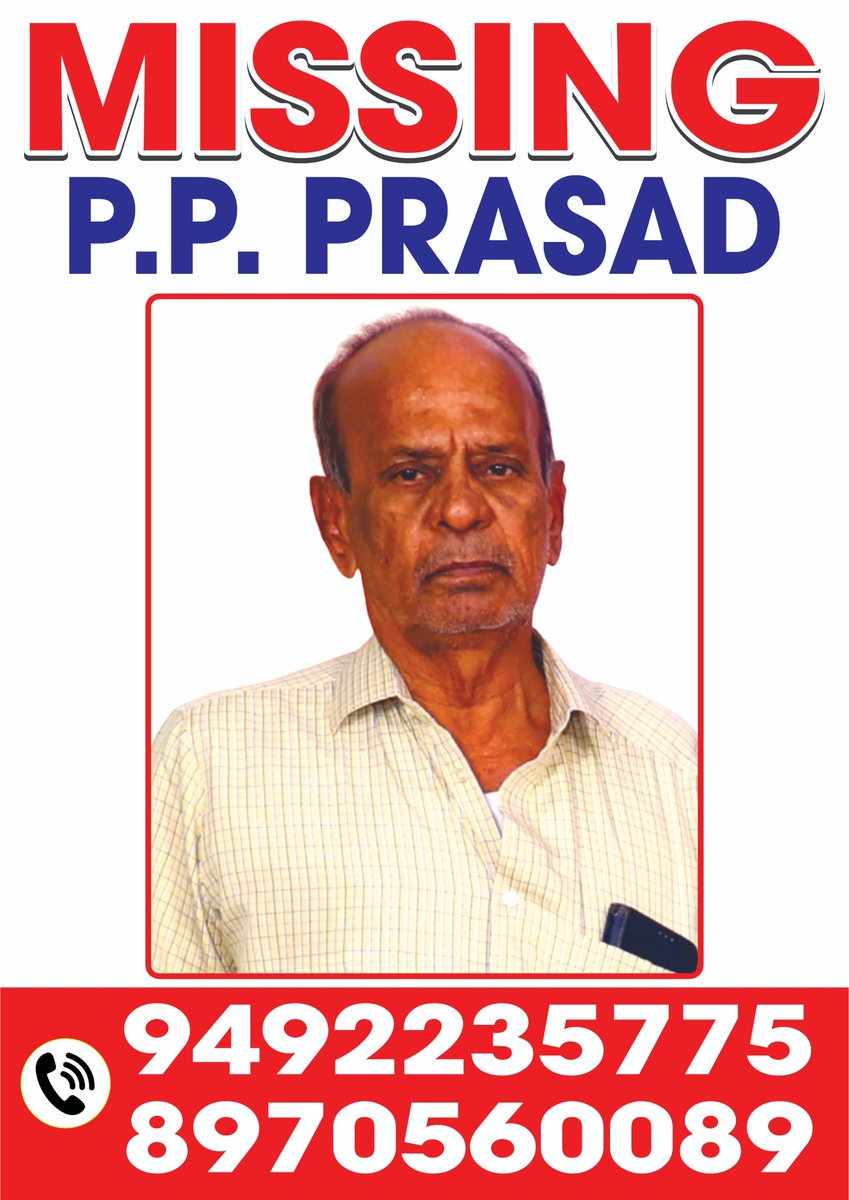 vivekanandahr's tweet image. A friend’s father is missing in Bangalore from 28th Jan. please reach out to the below number in case of any information.
