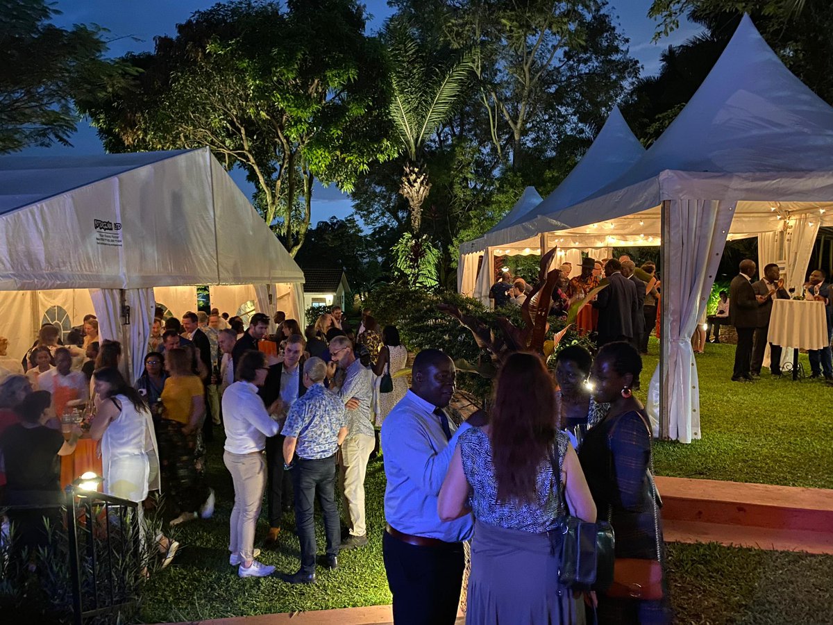A great evening yesterday at the 🇳🇱 residence. Ambassador <a href="/Karin_Boven/">Karin Boven</a> toasted with partners to a happy and healthy new year of opportunities and collaborations. 

 #NLinUganda #partnership
