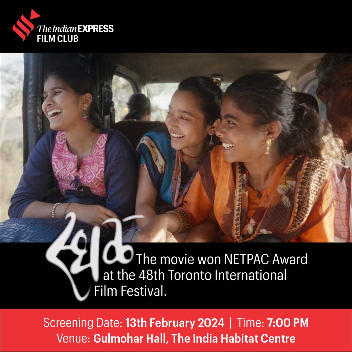 ExpressFilmClub's tweet photo. Join us for The Indian Express Film Club screening &amp; discussion on ‘Sthal' with Film Critic
@shubhragupta from @IndianExpress 
Date: 13th February'24 
Venue: Gulmohar Hall, The India Habitat Centre 
Time: 7:00PM 
Register: https://t.co/l4vHnvFXnA https://t.co/PhgMlQ7A8M