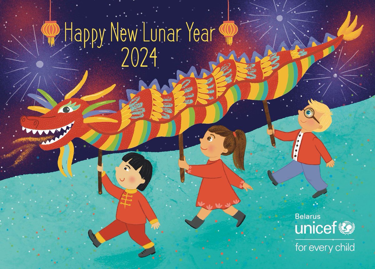 _RustamHaydarov's tweet photo. @UNICEF_BY wishes a happy Lunar New Year to those celebrating! May it bring peace and happiness to all families and children! https://t.co/bdcimdTvrZ
