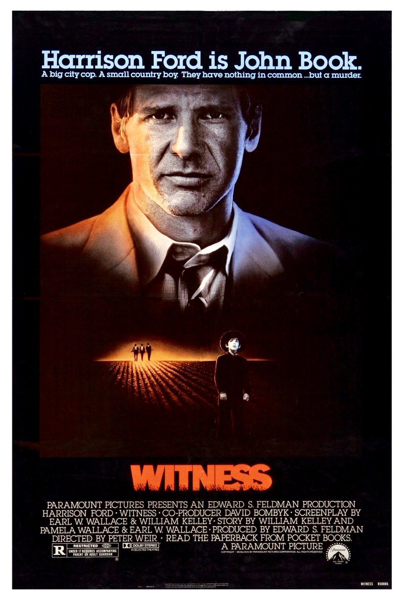 🎬MOVIE HISTORY: 39 years ago today, February 8, 1985, the movie ‘Witness’ opened in theaters!

#HarrisonFord #KellyMcGillis #JosefSommer #LukasHaas #JanRubes #AlexanderGodunov @mrdannyglover #BrentJennings #PattiLuPone #AngusMacInnes #ViggoMortensen #PeterWeir