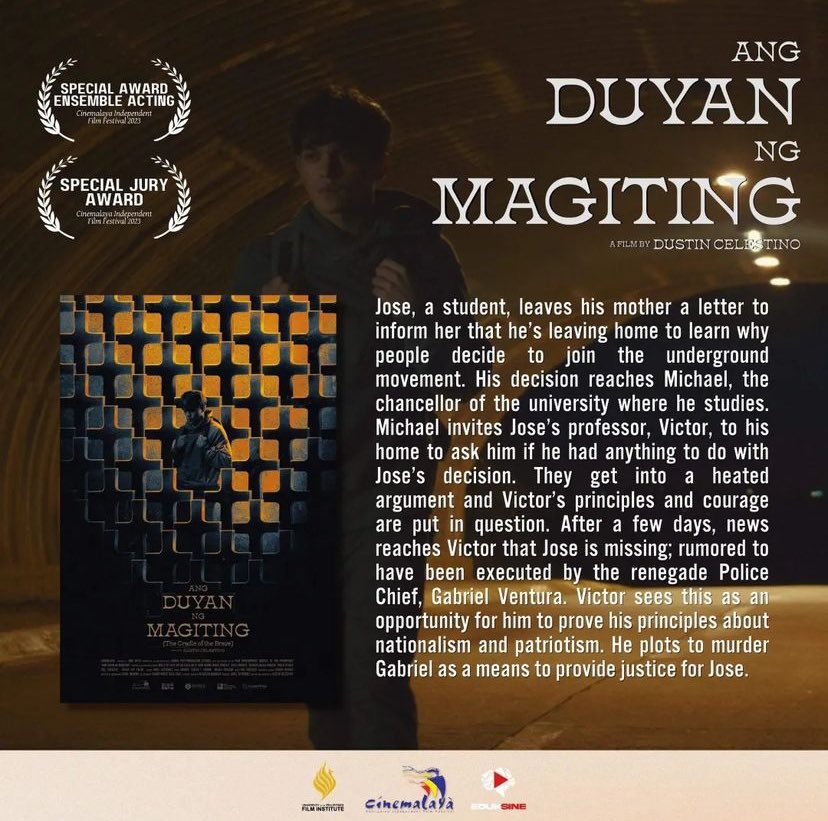 Sheeshers!
Let’s support <a href="/MiggyJimenez23/">MJ ♕</a>
See you next week at the <a href="/UPFIfilmcenter/">UPFI Film Center</a> for the screening of <a href="/duyanfilm/">ANG DUYAN NG MAGITING</a> 
All The Love ⚡️