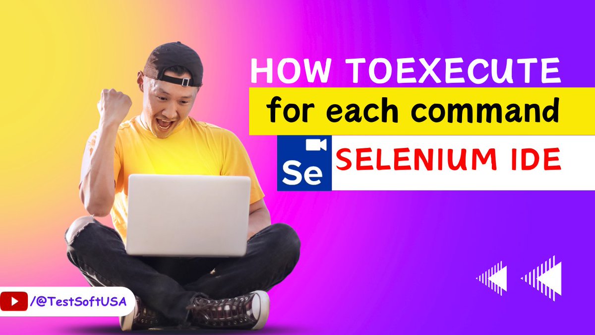 jabed_70's tweet image. How to execute for each command in Selenium IDE? youtu.be/sZ4GL-KRCPI?si… via @YouTube
#seleniumide #seleniumwebdriver #softwaretesting #testsoftusa #automationtesting