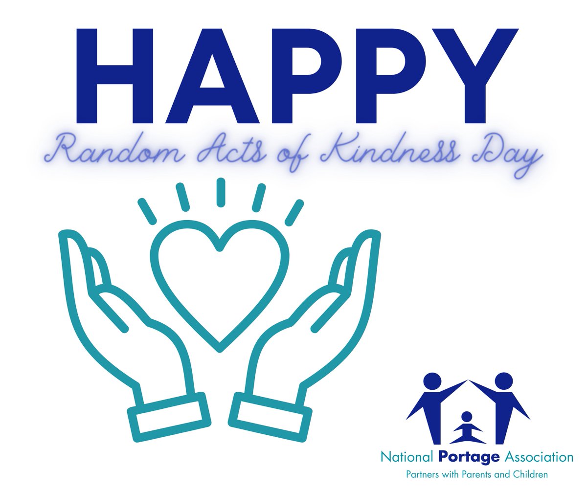 Portage_UK's tweet photo. Today is Random Acts of Kindness Day <3
 
Here are some ideas for you to celebrate this day-
 
-Smile at someone
-Hold the door open for someone
-Say “please” and “thank you”
-Give someone a compliment
-Share your toys
 
<3 Let us know what you did to celebrate today <3 https://t.co/IZAcj8G0Mc