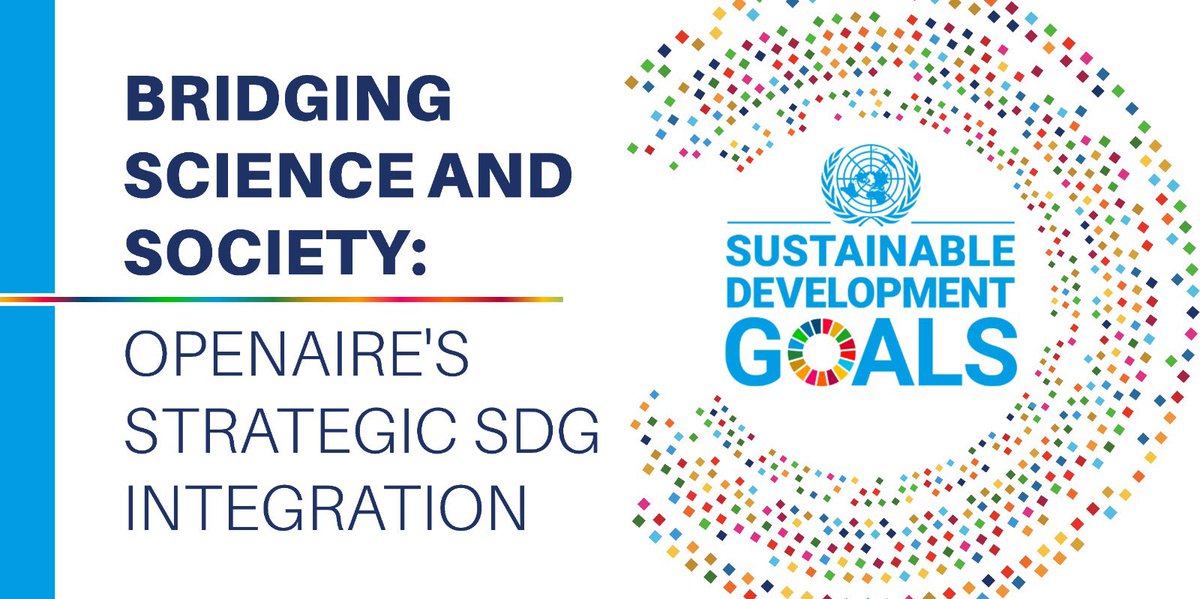 Check out our latest article published in our website, highlighting the integration of UN Sustainable Development Goals into Open Science ecosystem. Incorporating UN Sustainable Development Goals into OpenAIRE's infrastructure is crucial for monitoring, evaluating, and shaping