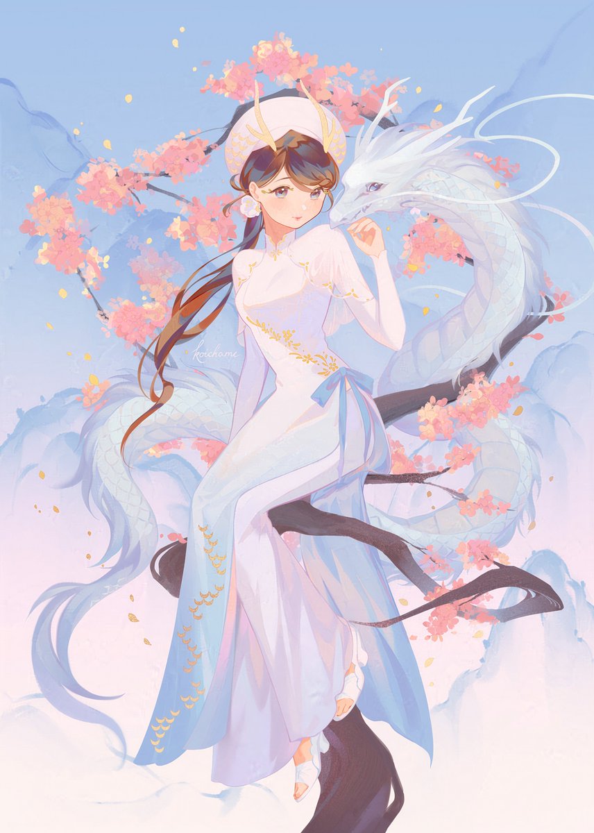 koichame's tweet photo. Happy Year of the Dragon! 🐉🌸 https://t.co/RcokYerQro
