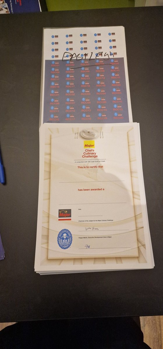 Waynechef (@harriswaynechef) on Twitter photo Certificates all signed ready for Heat 4 of the Major Series <a href="/EastavenueRest/">Eastleigh College</a> <a href="/Eastleigh_Col/">Eastleigh College</a> <a href="/FcotGallery/">The Gallery Restaurant at Farnborough College</a> <a href="/bcot/">Basingstoke College of Technology</a> <a href="/FarehamCollege/">Fareham College</a> <a href="/yourCOPC/">City of Portsmouth College</a> cant wait to see you all <a href="/Craft_Guild/">Craft Guild of Chefs</a> <a href="/loobbylou70/">louise harris</a> <a href="/ferguschef/">Fergus Martin</a> Certificates all signed ready for Heat 4 of the Major Series <a href="/EastavenueRest/">Eastleigh College</a> <a href="/Eastleigh_Col/">Eastleigh College</a> <a href="/FcotGallery/">The Gallery Restaurant at Farnborough College</a> <a href="/bcot/">Basingstoke College of Technology</a> <a href="/FarehamCollege/">Fareham College</a> <a href="/yourCOPC/">City of Portsmouth College</a> cant wait to see you all <a href="/Craft_Guild/">Craft Guild of Chefs</a> <a href="/loobbylou70/">louise harris</a> <a href="/ferguschef/">Fergus Martin</a>