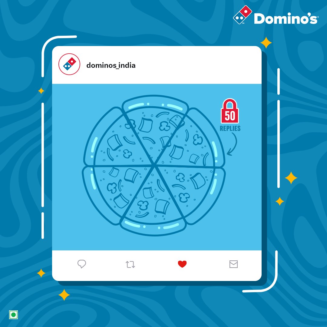 dominos_india's tweet photo. Ready, Set, Cheese! The first Slice Meter is live! Reply to this with your favs! 🤤

#DominosSliceMeter #WorldPizzaDay #DominosIndia https://t.co/1luRODhxGO