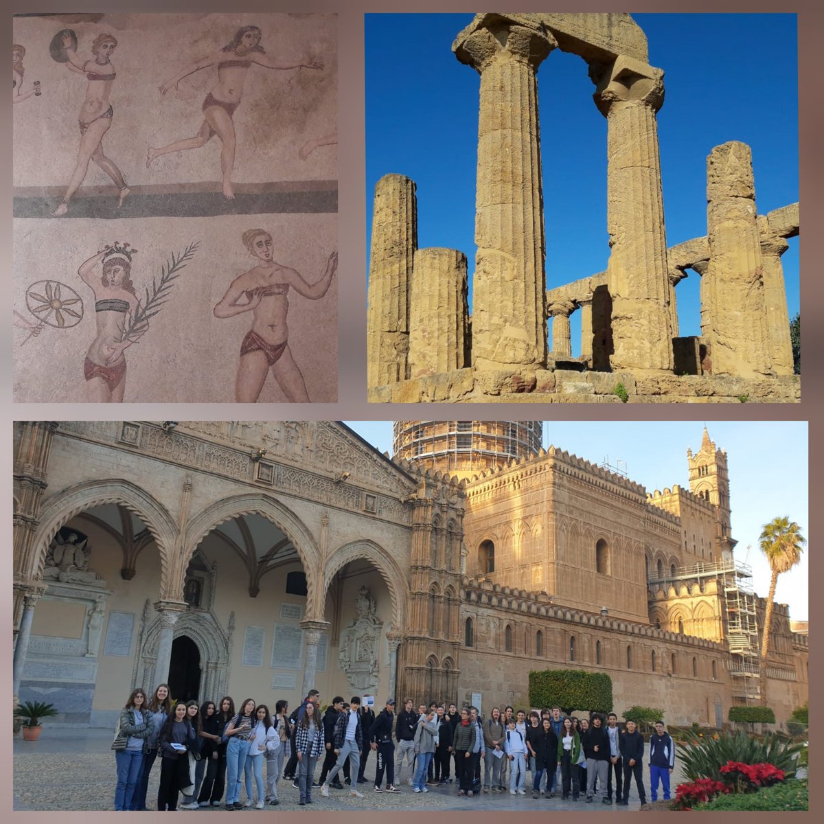 E_Galois78's tweet photo. Voyage en Sicile, terre de rencontre entre les #cultures : des Grecs aux Normands, des Romains aux Arabes, nous découvrons des lieux magnifiques . Nos élèves @E_Galois78 hellénistes, latinistes et arabisants guident leurs camarades parmi ces sites exceptionnels! @Italia_fra https://t.co/ow174YgmYK