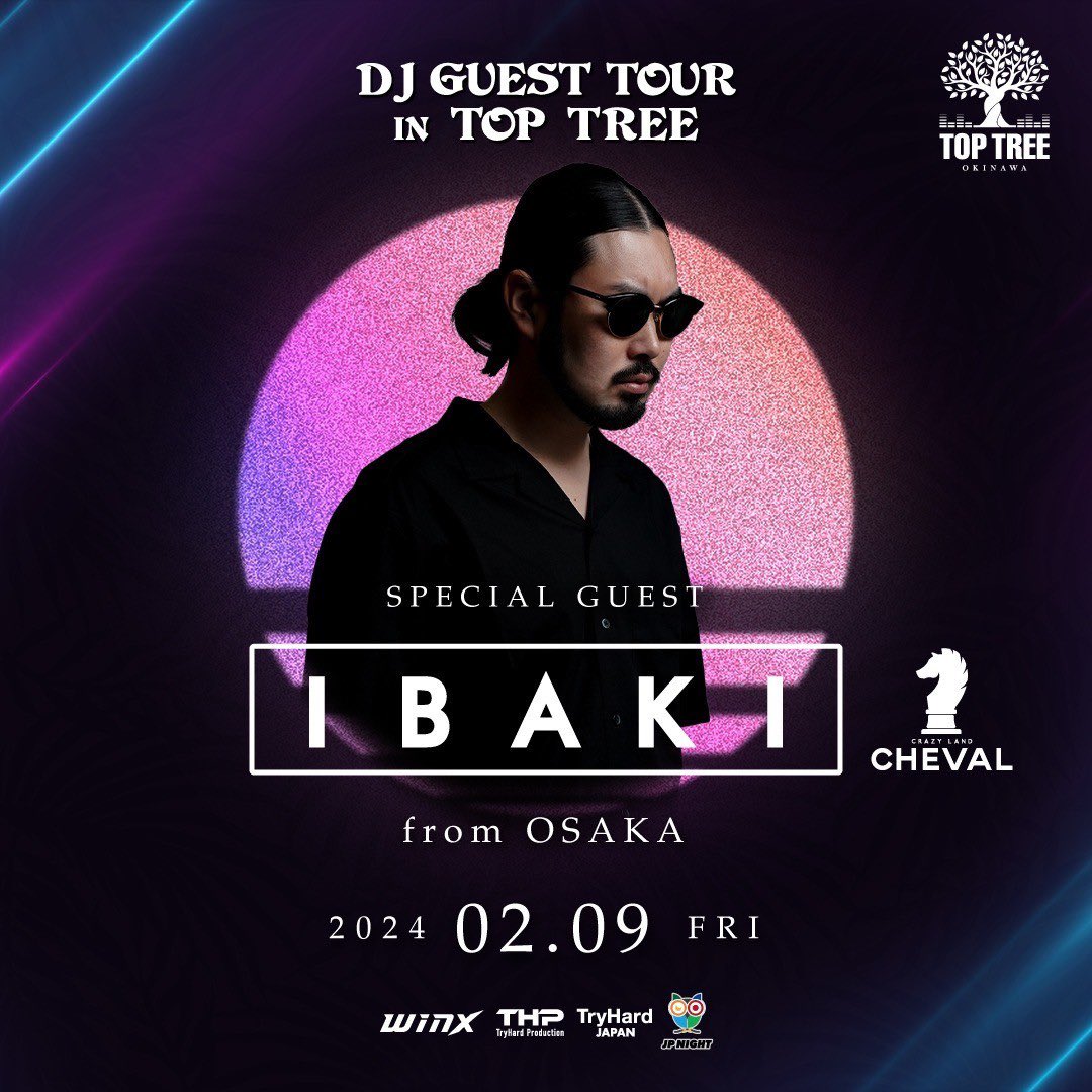 TOPTREE_OKINAWA's tweet photo. 2.9 Fri

Special Guest
@DJIBAKI 

華金夜はTOP TREEで遊ぼう🔥 https://t.co/FszcC69aCo