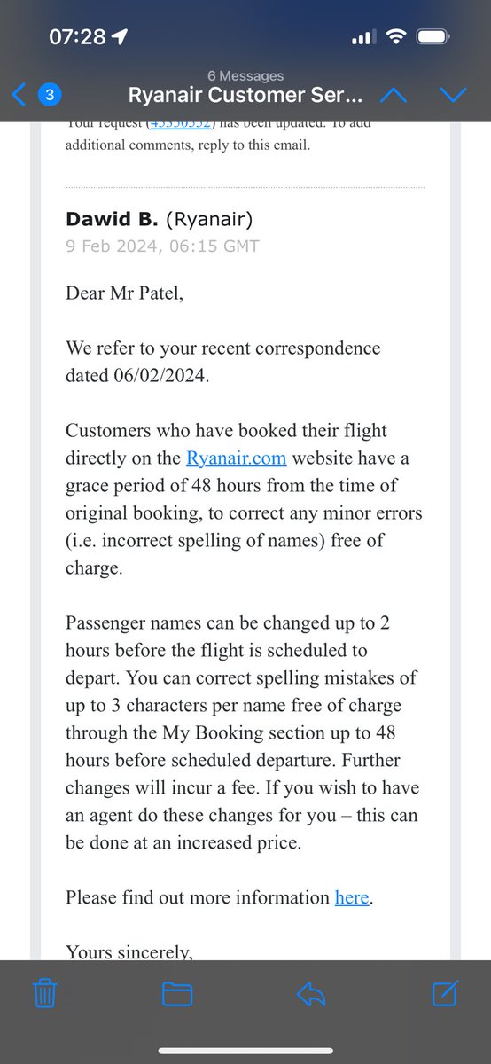 AgentPatel's tweet photo. @askryanair @Ryanair Seriously .@askryanair - I made the change within 1 hr of booking  &amp; been charged when again you’re telling me it’s free of charge, just refund for Pete’s sake please. This is bonkers!

@MartinSLewis @BBCWatchdog #Terrible #CustomerExperience #Poor #CustomerService https://t.co/r4EIrjKdE7