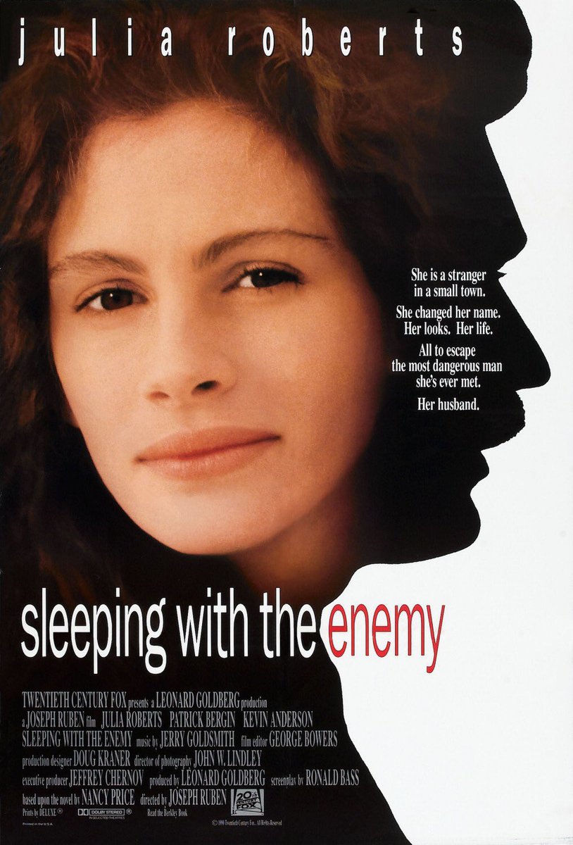 🎬MOVIE HISTORY: 33 years ago today, February 8, 1991, the movie ‘Sleeping with the Enemy’ opened in theaters!

#JuliaRoberts #PatrickBergin #KevinAnderson #ElizabethLawrence #HarleyVenton #SandiShackelford #BonnieJohnson #JosephRuben