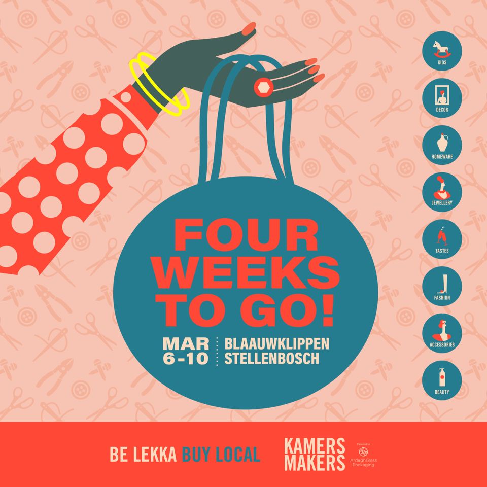 BE LEKKA, BUY LOCAL Step into a world of creativity and craftsmanship at Kamers Makers. Where every piece tells a story, and each artisan's passion is on display. Join the celebration of uniqueness and support the creators behind the magic. 🗓️ 6 - 10 March 2024 📍🎟️: link in bio