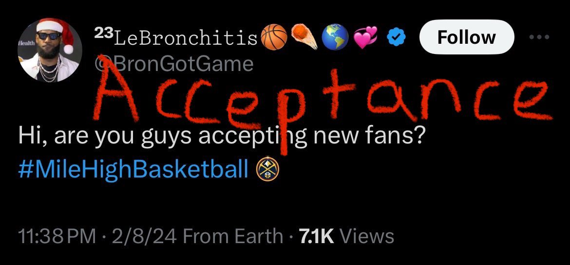 kawhi_ring's tweet photo. NBA Twitter is unmatched, the Nuggets had this guy going through the 4 stages of grief https://t.co/qFVgjU4ocD