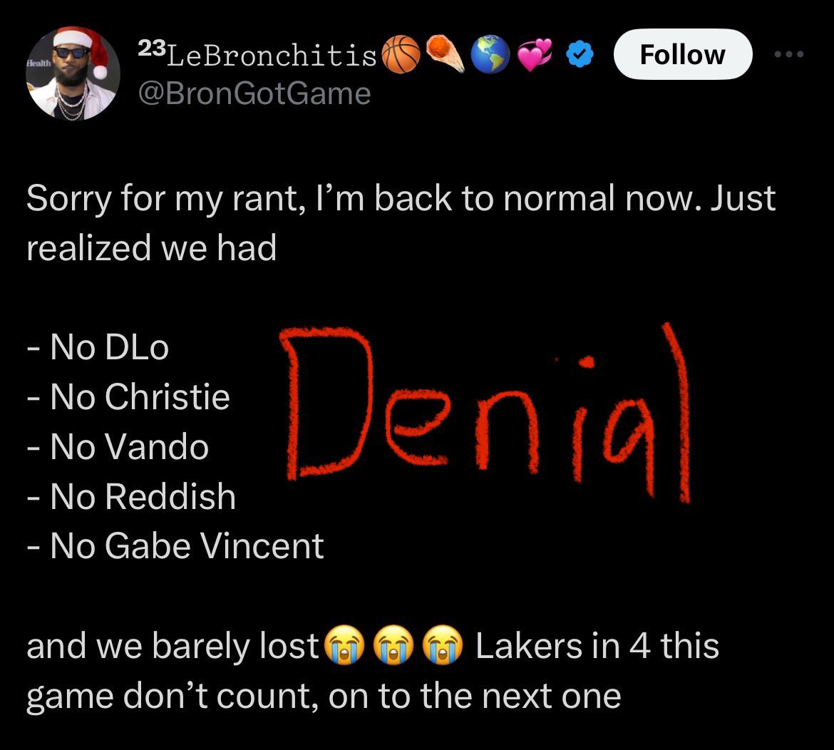 kawhi_ring's tweet photo. NBA Twitter is unmatched, the Nuggets had this guy going through the 4 stages of grief https://t.co/qFVgjU4ocD