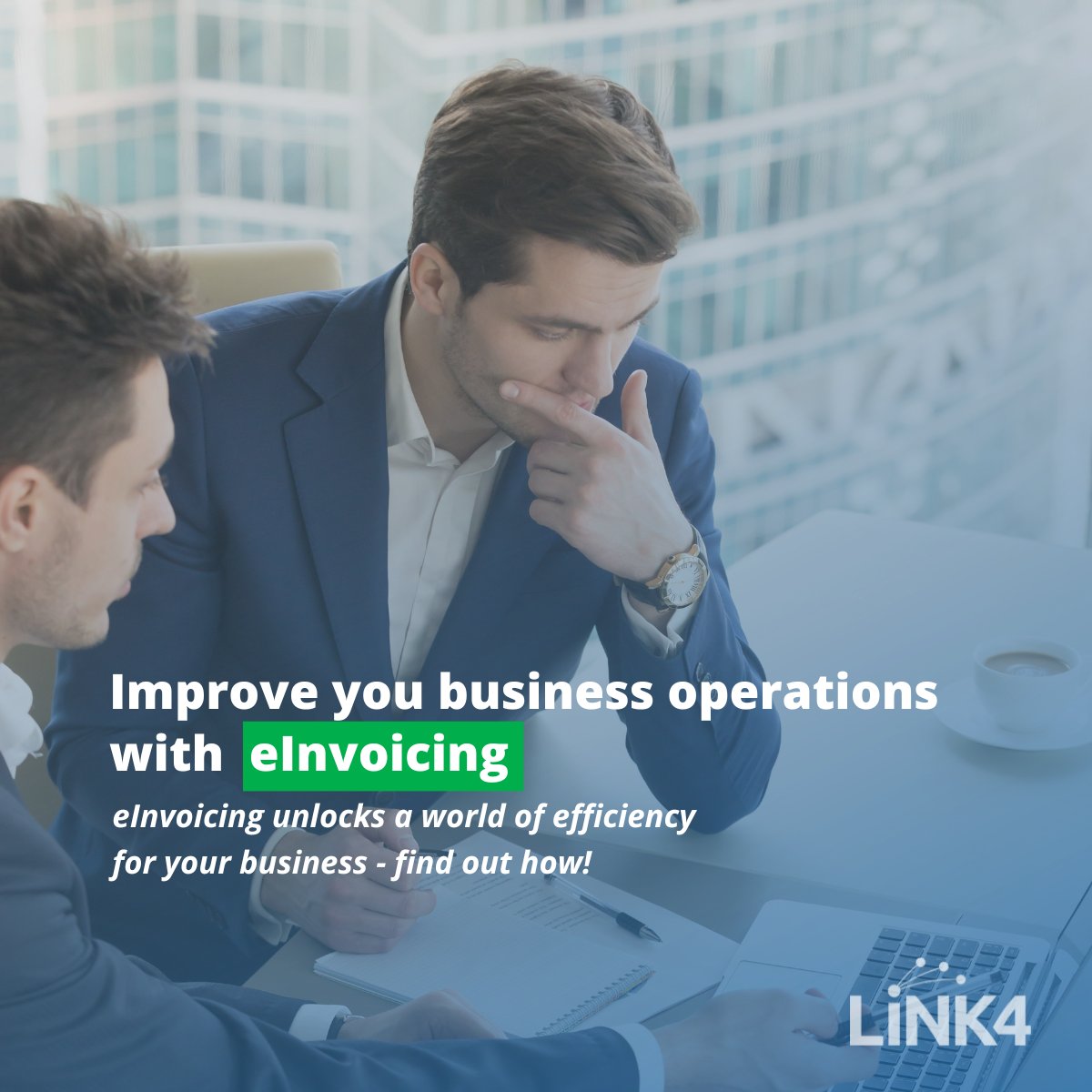 Streamline your business! Discover how eInvoicing and ERPs unite to simplify processes. Learn more about adopting eInvoicing here: zurl.co/dyVk.

#Link4 #ERP #eInvoicing
