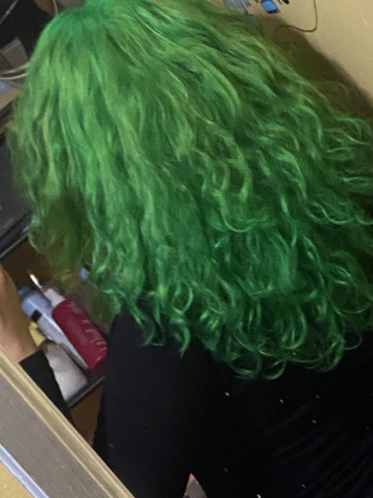 dumbtat's tweet photo. This stupid bimbo has green hair now ! https://t.co/ck1XsAI6fT