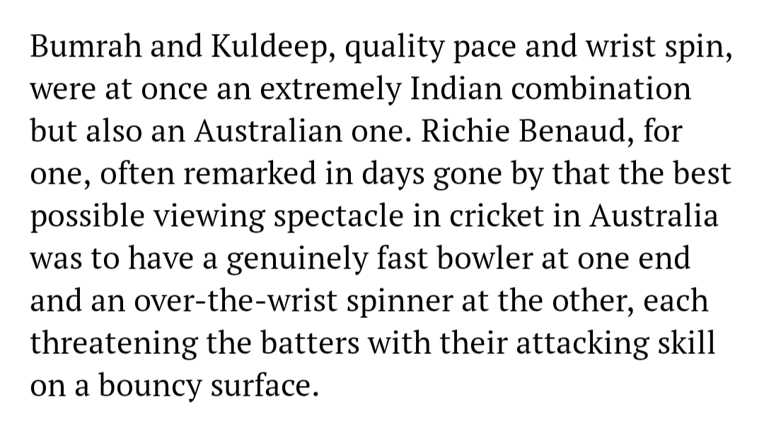 danbrettig's tweet photo. Richie Benaud knew best 👇 #AUSvIND https://t.co/mfCe1gBTEK
