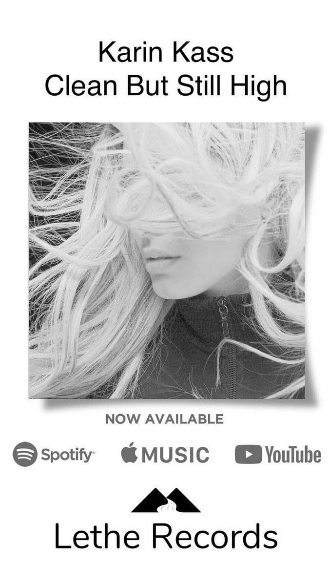 LetheRecords's tweet image. We are excited and proud to release The debut album from @kass_karin,
‘Clean But Still High’ 
Available on all platforms now!