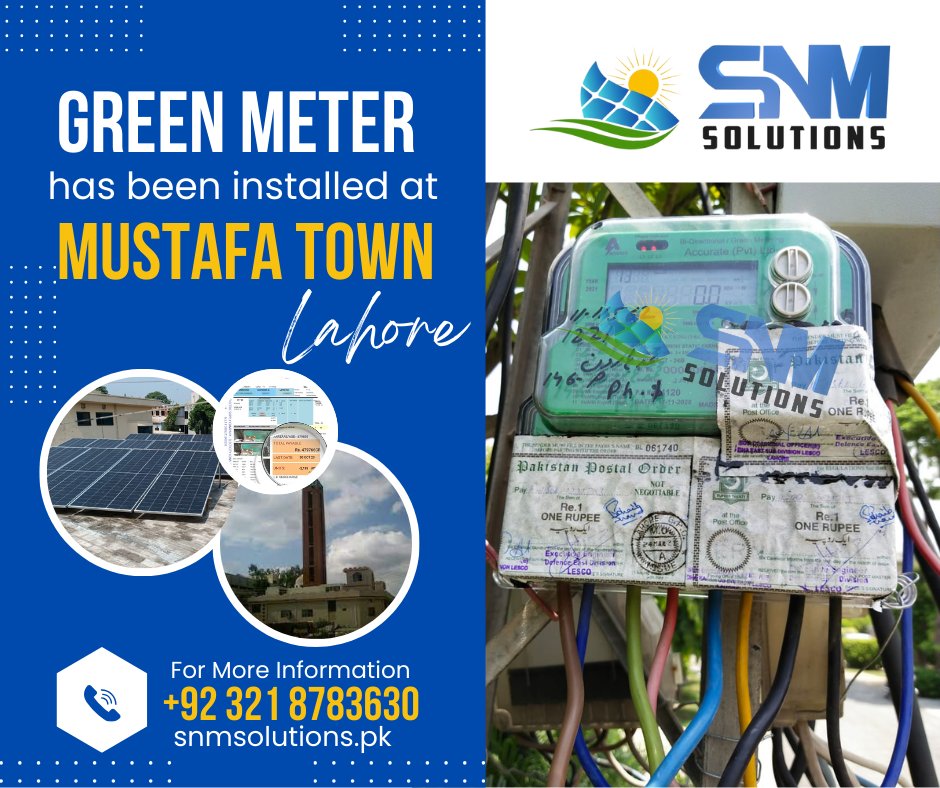 SnmSolutions1's tweet photo. Would you like to adopt green meter for energy independence with Zero Electricity Bills?
For our services, contact us on:
0321 8783630
Our website:
https://t.co/iJyGFukfvb
#greenmeter
#greenmeterinlahore
#GreenMeterinMustafatown
#netmetering
#netmeteringinlahore
#Zerobills https://t.co/Bz2m5j8fRc