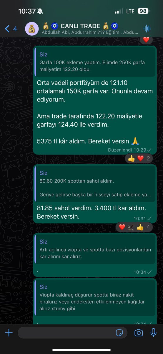 ZeytinciTrader's tweet photo. Günaydın 🌞 

#eregl 32.100
#garfa 5.375 
#krdmd 5.000
#sahol 3.400
#pgsus 7.850 

Bereket versin 🧿

Sabah ilk yarım saatte bu kadar kâr almanın yanında birde endeks teorimiz gerçekleşirse haftayı tekrar zirvede kapatacağız inşallah 🤲 

DEV KAZANIYORUZ. 🧿
DEV KAZANACAĞIZ 💰🙏 https://t.co/nk5W9NljDF