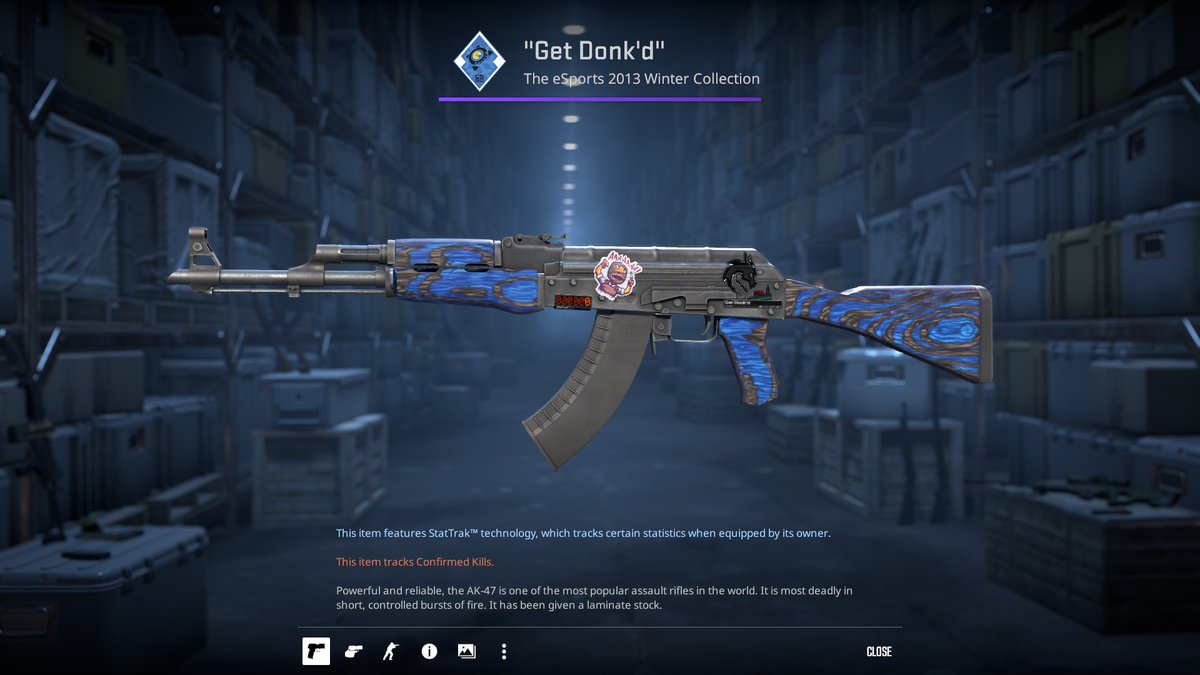 GETTHEBAGMARK's tweet photo. In honor of @donk1337's and @Team__Spirit's run at IEM Katowice to the Semi-Finals, I am giving away this AK-47 Blue Laminate FT, With a @Team__Spirit Foil, and an Angry T sticker (Representing Donk's ruthless trash talk). 😂😂

To Enter:
- Like & RT
- Follow @GETTHEBAGMARK
- Tag 2 friends

Rolling in 1 Week Good Luck!
#giveaway #cs2 #CS2Giveaway #CSGOGiveaway #CSGO #cs2skins