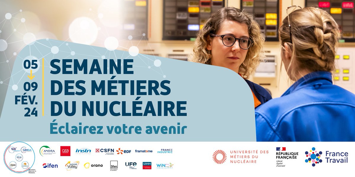 [Evènement] #semainedesmetiersdunucleaire en bfc_region :  <a href="/ArtsetMetiers_/">Arts et Métiers - ENSAM</a> propose une conférence de Benoit Erbacher " Climat et nucléaire "
📆 9 fév, 12h Ensam #Cluny
<a href="/edfrecrute/">EDF Recrute</a> <a href="/SFENorg/">Sfen</a>