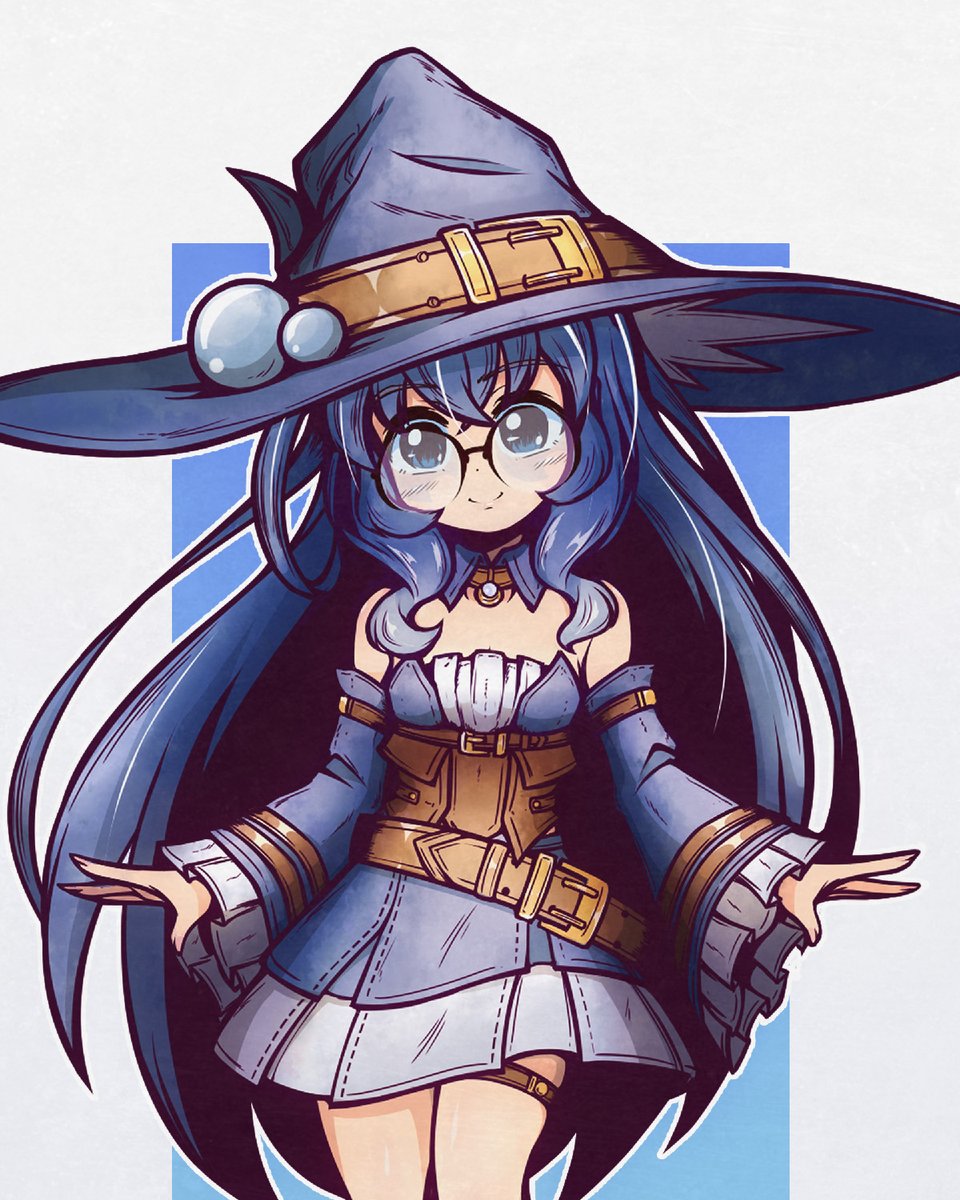 「QRT with your blue art more like beryl a」|H (エイチ) 🈺のイラスト