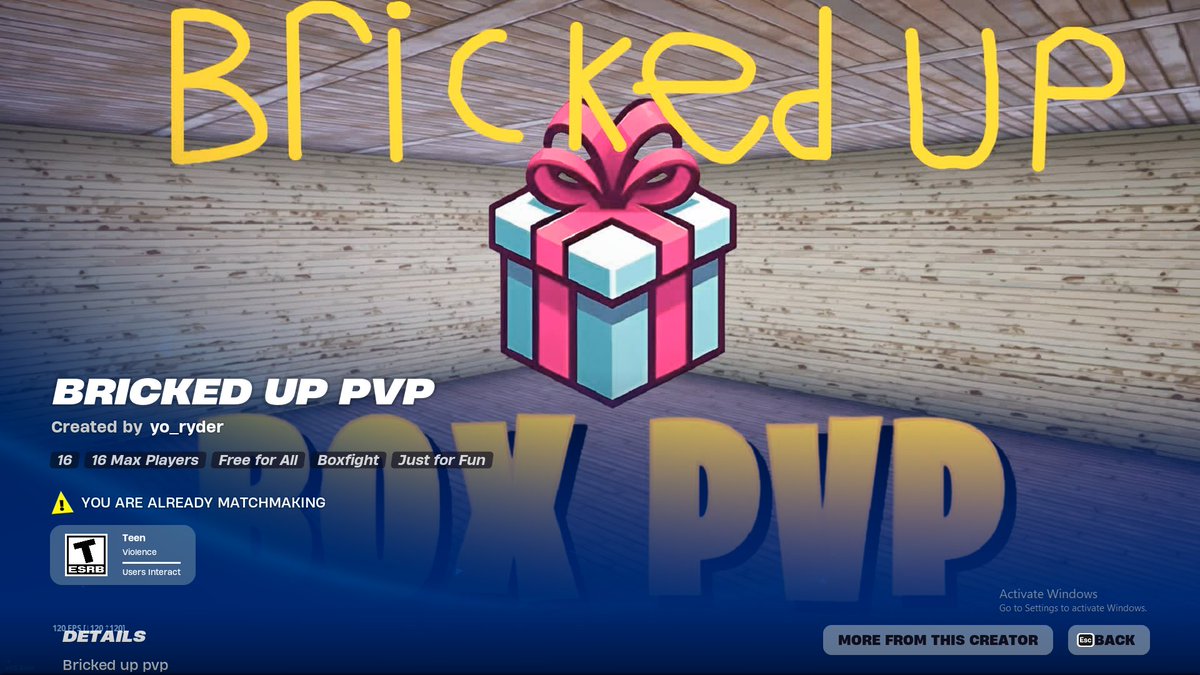 Bricked up PVP 🍆🍆 7347-8569-3043