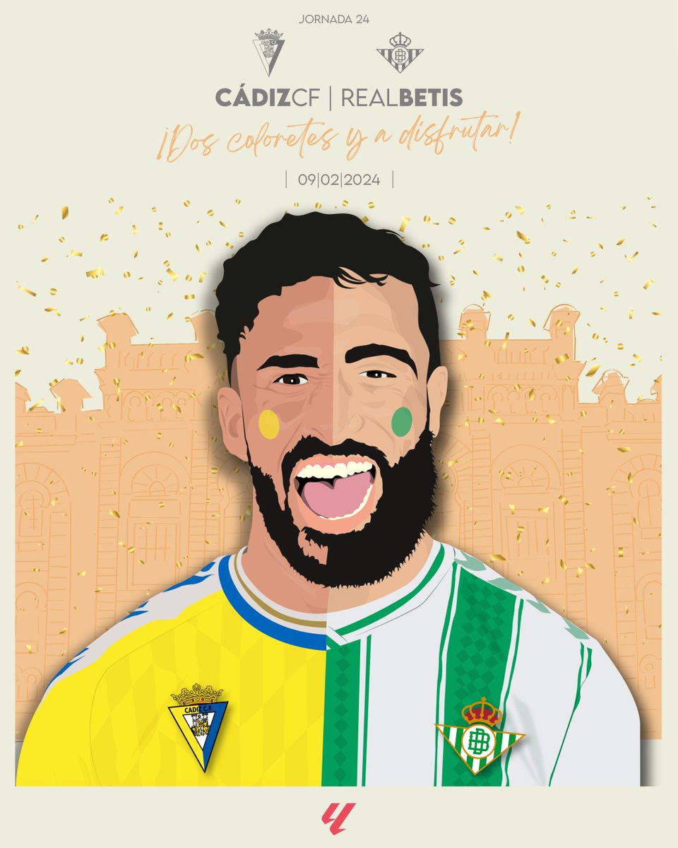 🟡🟢 ¡Dos coloretes y a disfrutar!

#CádizRealBetis