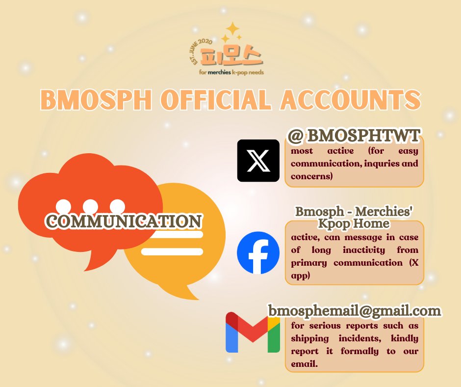 BMOSPHTwt's tweet photo. ๐๐๐๐๐๐ ๐๐
๐
๐๐๐๐๐ ๐๐๐๐๐๐๐๐
- as of February 09, 2024
Please take note of the following accounts for easier communication and access to prevent misunderstanding. Thank you!
More budol for Merchies! https://t.co/E1CnLEH9lM