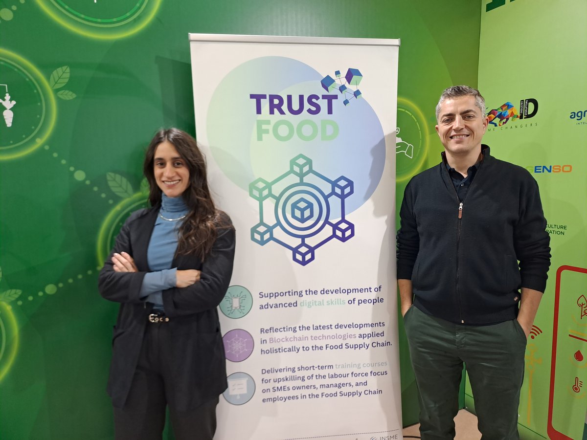 🚜 TrustFood - Agrotica 2024! Our project was showcased at Agrotica 2024, presented by Thanos Karvounis, Innovation Grant Expert at Smart Agro Hub. Together, we're pioneering advancements in food safety and traceability within agriculture. #TRUSTFOOD #Agrotica2024