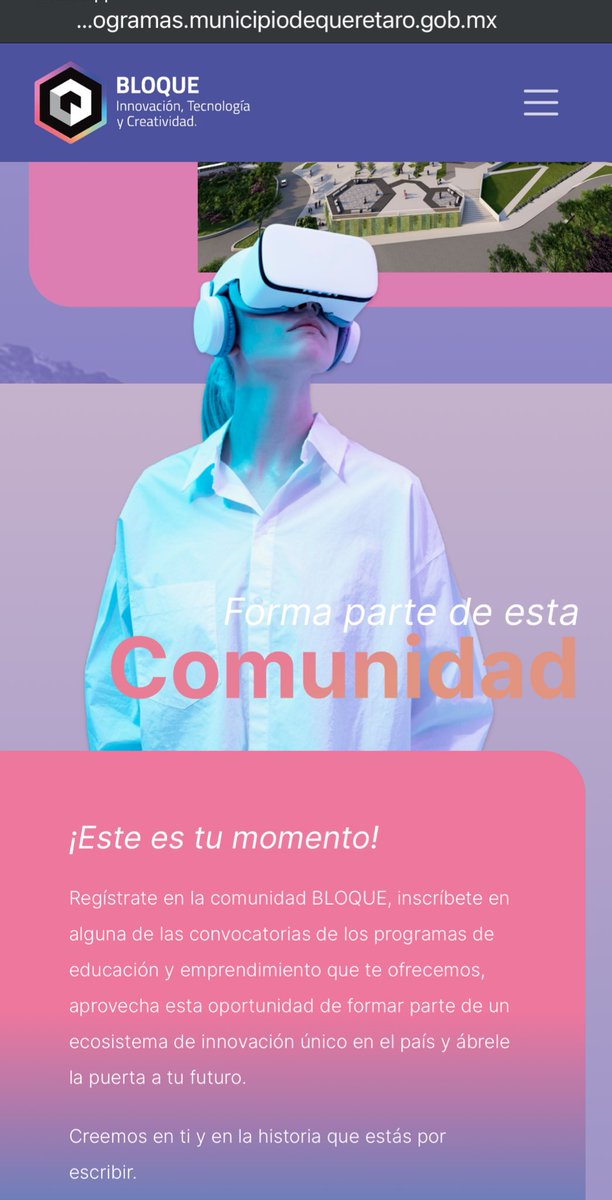 rzballesteros's tweet image. UNAM + BLOQUE = IA, RV, RA, Programación y FUTURO

El Municipio de Querétaro a través del nuevo  Centro de Innovación y Creatividad Bloque se enorgullece de anunciar una colaboración pionera con la Universidad Nacional Autónoma de México (UNAM), la institución de educación…