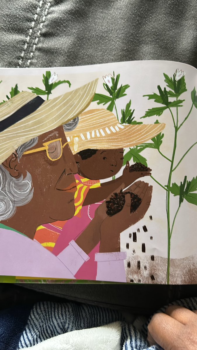 Joy Takes Root by <a href="/gwendolynw__/">gwendolyn wallace</a> is beautiful. When I was pregnant with Naeem this was the kind of book I imagined reading to him. 

Ancestors passing down a love for gardening and connecting to the earth 🥰