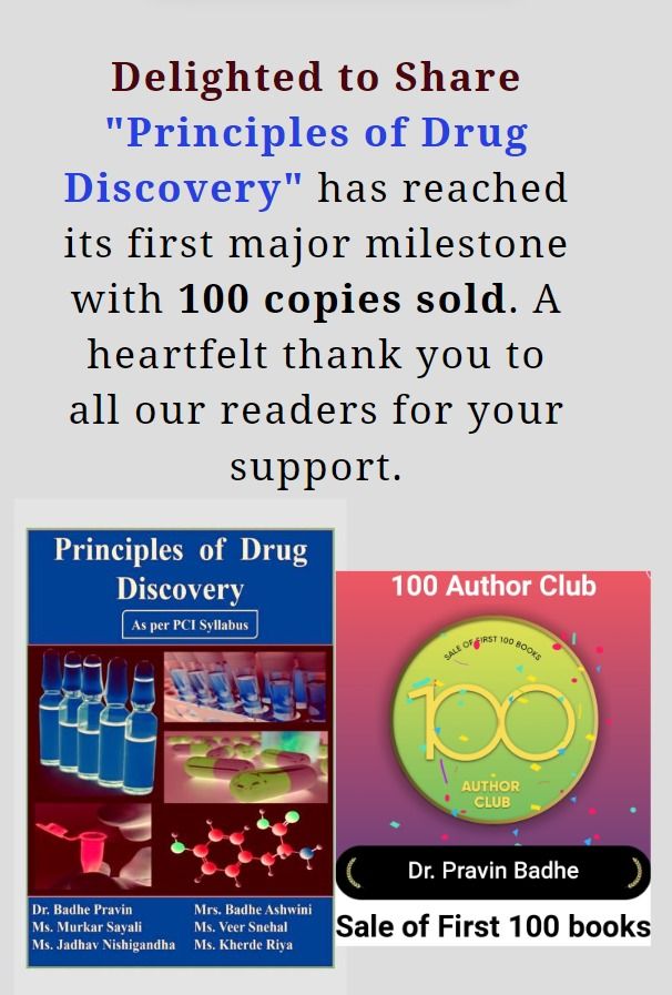 Dive into the intricacies of drug discovery.
Get your copy 👇👇
(buff.ly/48d1kG3).

#PrinciplesOfDrugDiscovery #MilestoneAchievement #BookSales #DrugDiscovery #DHPSP #NPMND #INPST