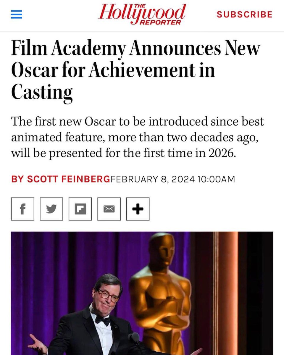Yeeeaaaaasssss! An historic moment, a long time in the making, this category. Casting is an art, and I am so smitten that the Academy has added this honorable category!

#casting #academy #honored #artist #castingdirector #acting #community #collaboration #mkcasting #mawukokuadzi