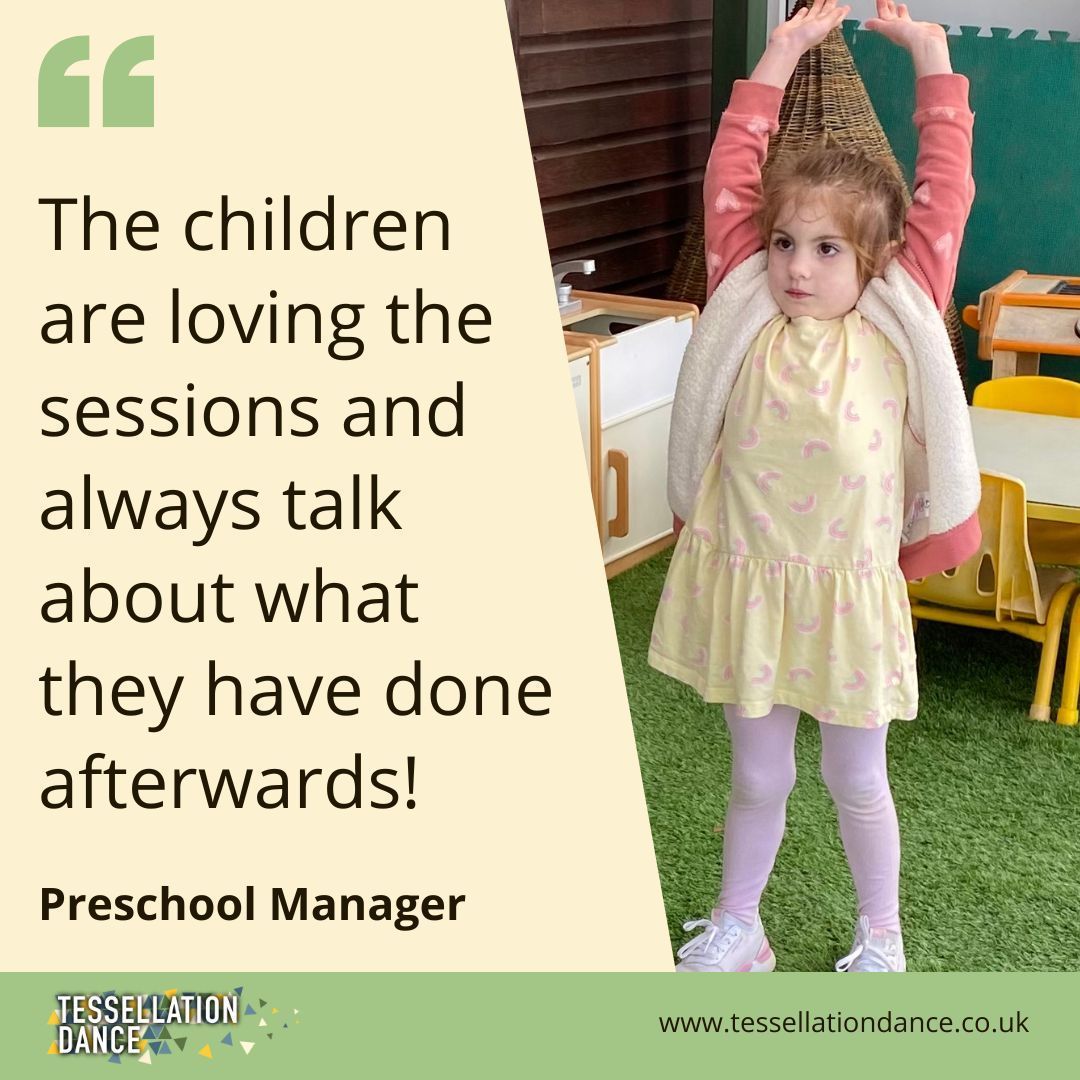 #FeedbackFriday

'The children are loving the sessions and always talk about what they have done afterwards!' - Preschool Manager    

Note: Photos of participants included in this post are in no way linked to the quote.

#InclusiveDance #DanceForEveryone #EarlyYearsDance