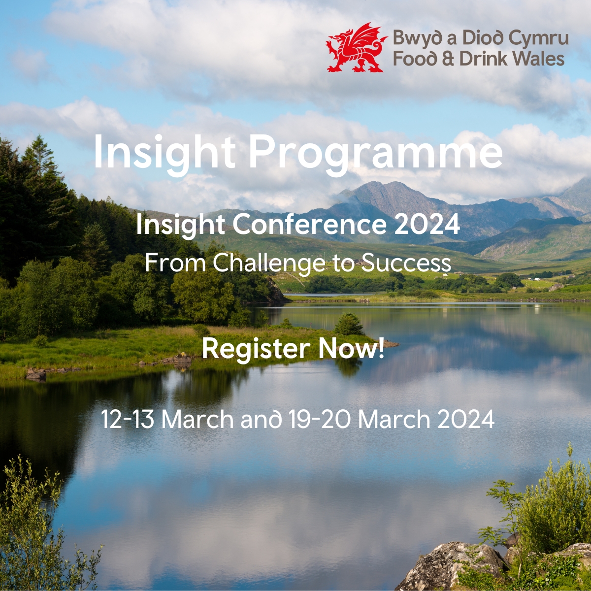 Food & Drink Wales Insight Conference starts March 12. 4 days over 2 weeks covering Economy, Skills, NPD, Retail & Food Service. Expert insights from @Kantar, @WorkLforBusines, @fromIGD, @CGA_insights, @fouragencyhq. Register now: ow.ly/ukL850QyPgy