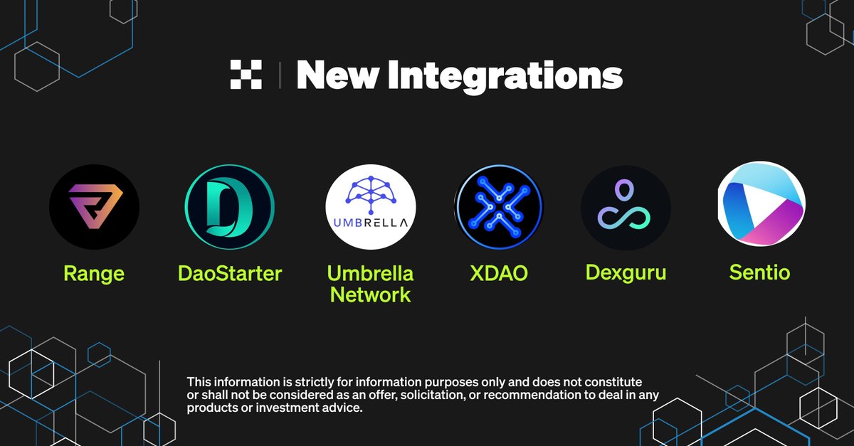 By integrating @Range_Protocol @DaoStarter @xdaoapp @UmbNetwork @dexguru @sentioxyz, OKX's L2 expands its value proposition for users, offering solutions for dApp development, real-world data integration, advanced DEX analytics, and collaborative entrepreneurship within the Web3…