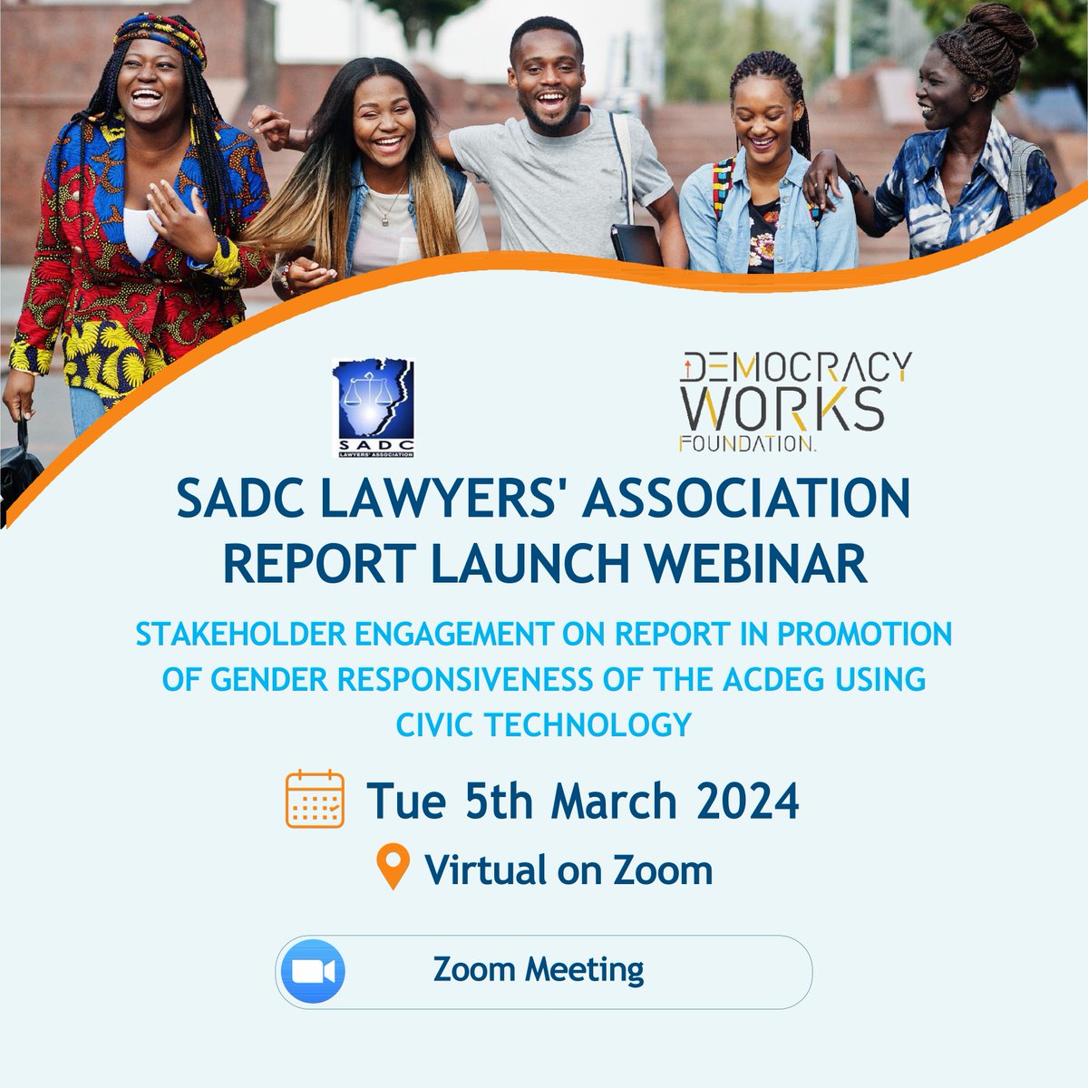The SADC Lawyers Association invites you to attend a report launch webinar on gender responsiveness of the ACDEG using civic technology. The meeting is scheduled for the 5th of March at 10h00 SAST.

google.com/url?q=https%3A…

#civictech The Charter Project Africa
#democracyworks